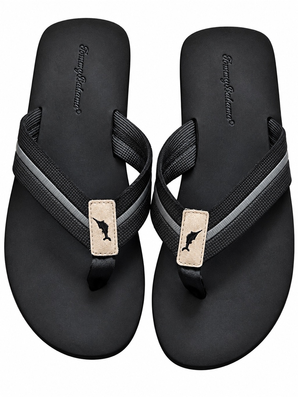 Men's Black Flip-Flop Sandals